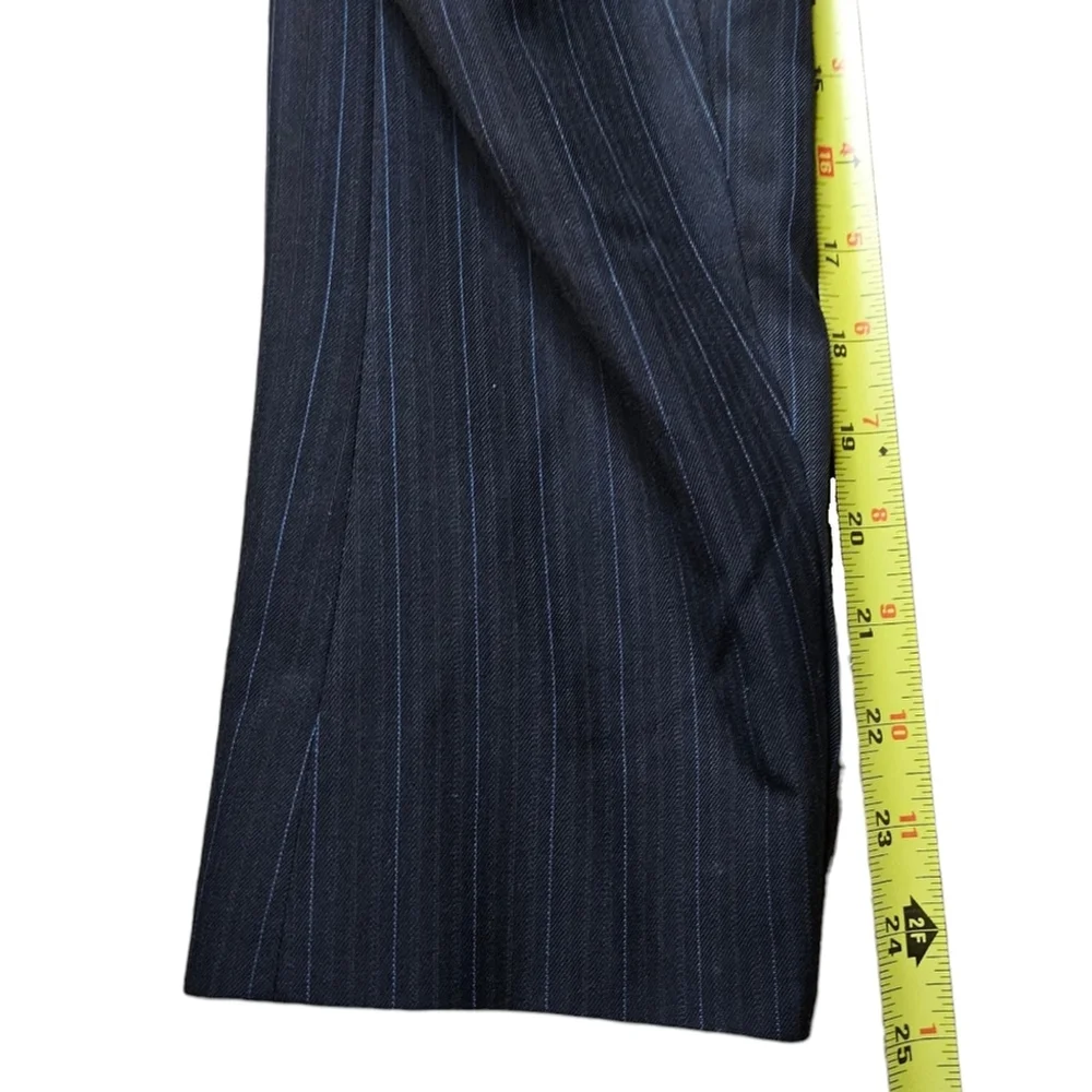 Haggar 40R Black with Light Blue Pin Stripe Sport Suit Jacket